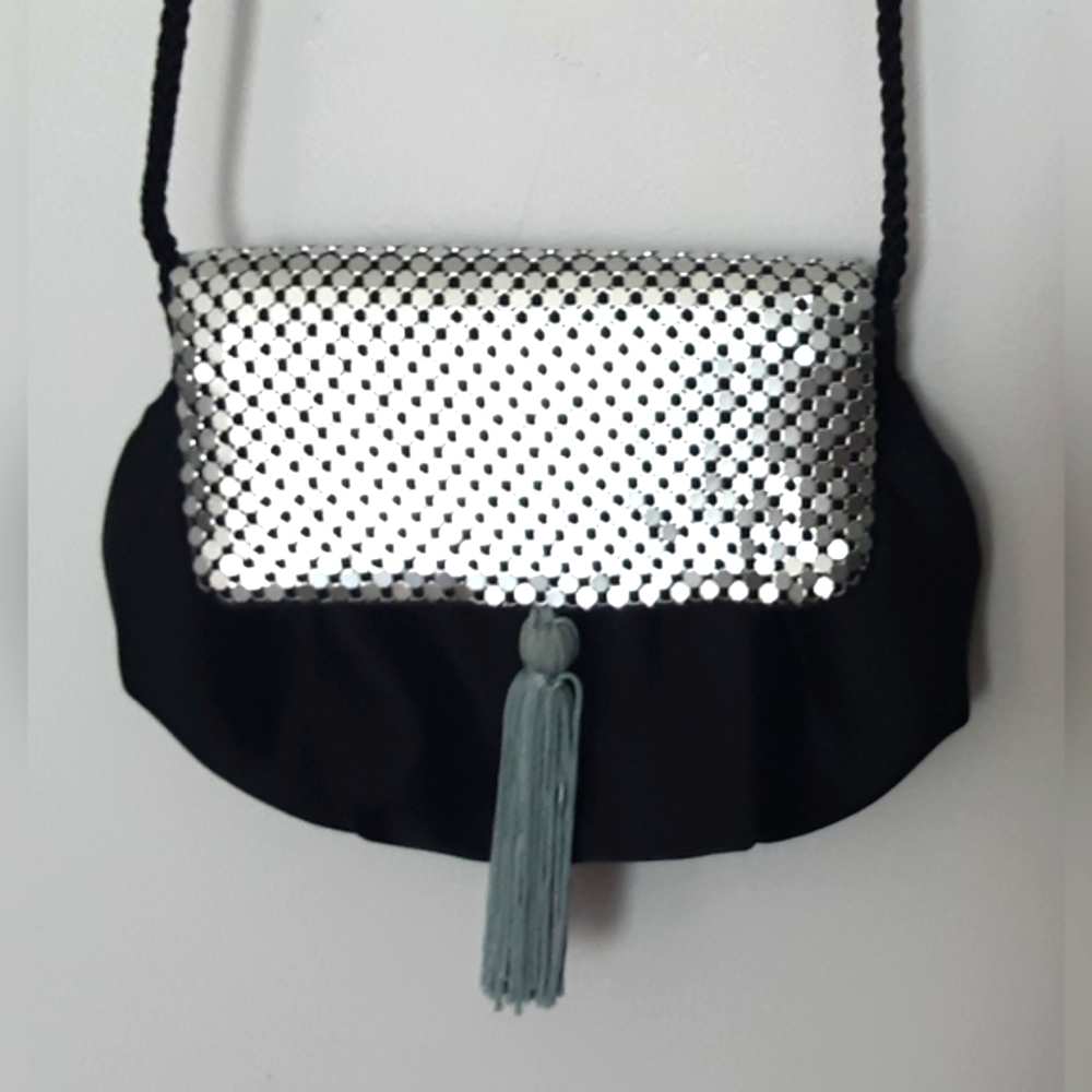 Metallic Vintage Mini Bag Purse Self-closing snap